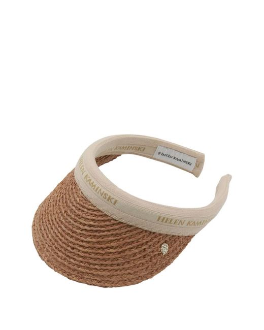 Helen Kaminski Natural Bianca 8 Logo Visor