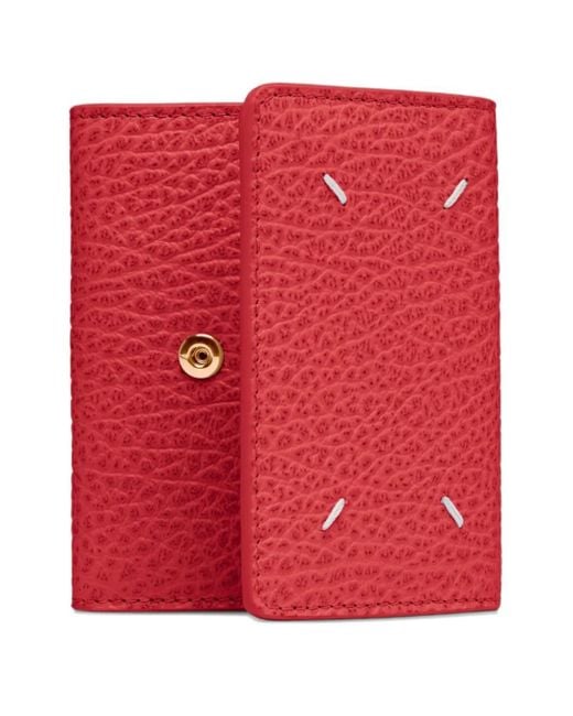 Maison Margiela Textured-Leather Foldable Wallet for men