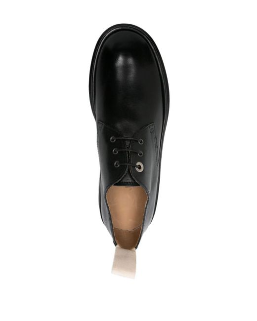 Jacquemus Black Les Pavane Leather Derby Shoes for men