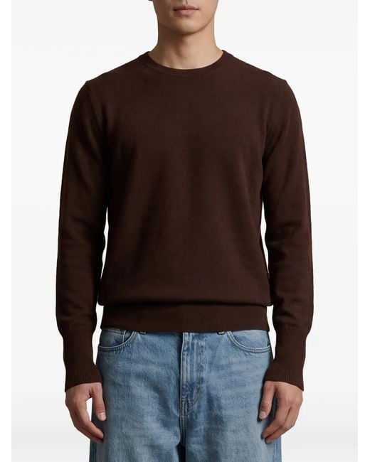 Ballantyne Black Cashmere Crew-Neck Sweater for men