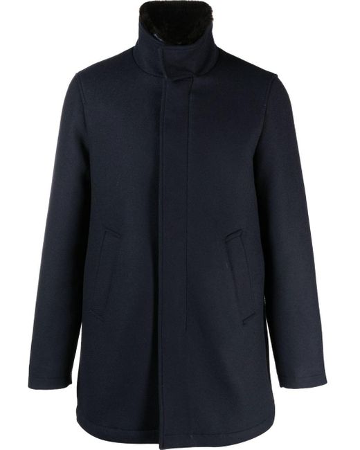 KIRED High-neck Coat in Blue for Men | Lyst