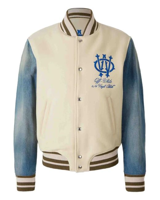 Off-White c/o Virgil Abloh Blue Long Coat for men
