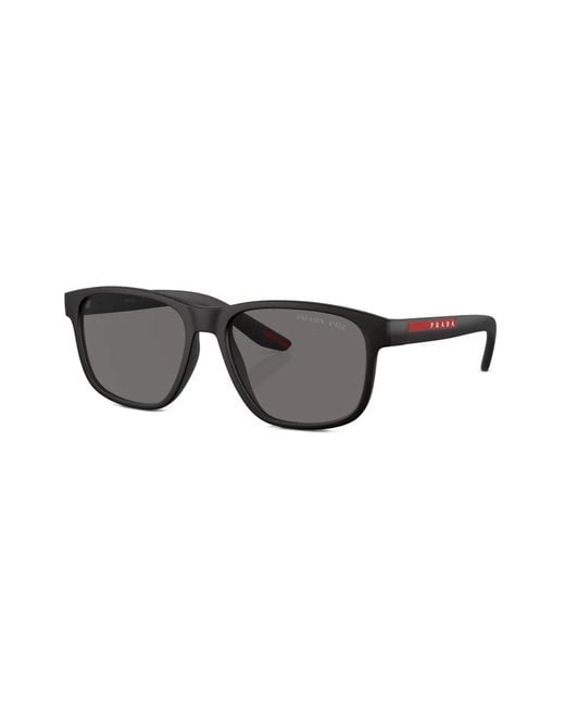 Prada Gray Round-Frame Sunglasses for men