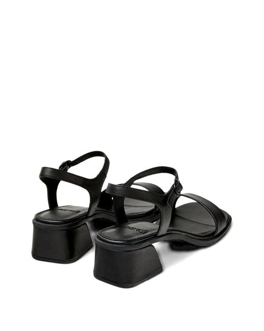 Camper Black Kora Buckle Sandals
