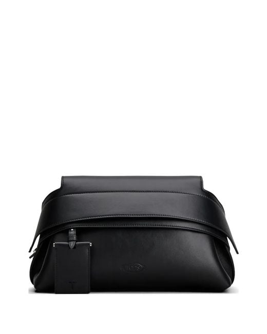 Tod's Black Wave Flap Shoulder Bag