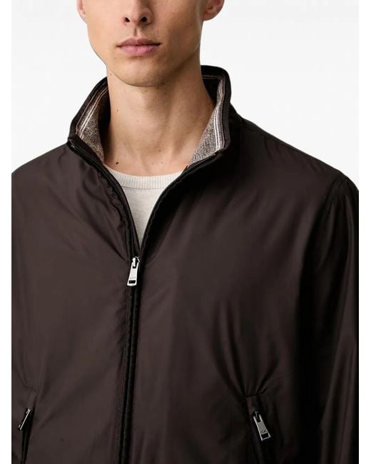 Paul & Shark Black High-Neck Zip-Up Jacket for men