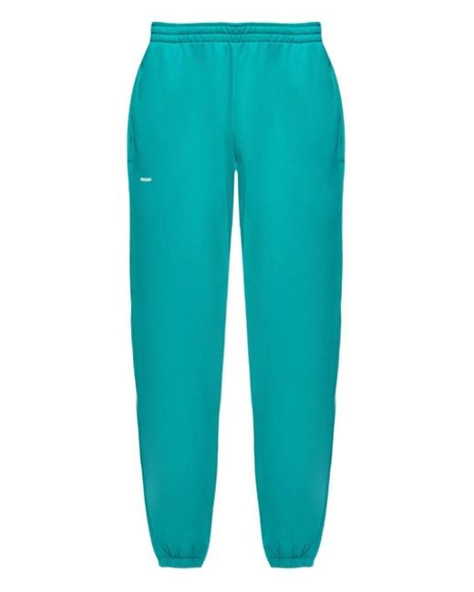 PANGAIA Blue Elasticated-Cuff Track Pants
