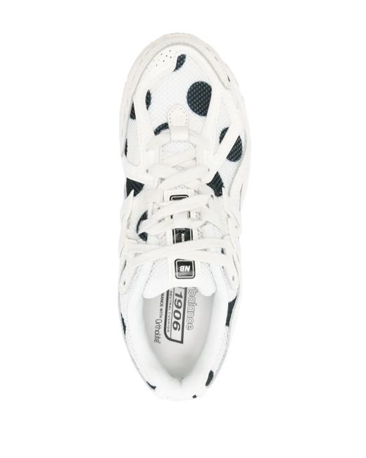 New Balance White 1906R Polka-Dot Sneakers