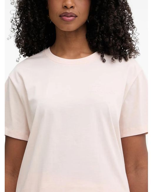 Twinset White Logo-Embroidered T-Shirt