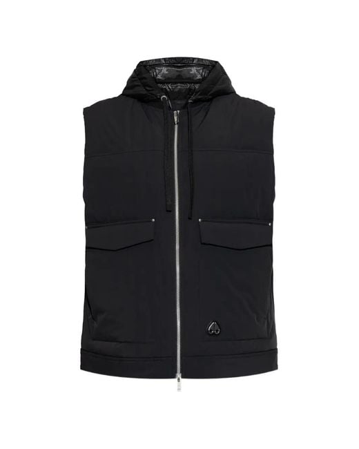 Moose Knuckles Black Brixton Vest for men