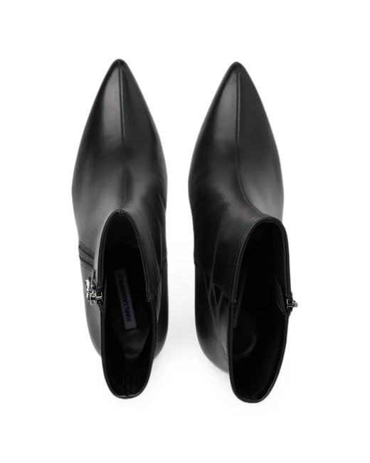 Karl Lagerfeld Black Waverly Midi Zip Boots
