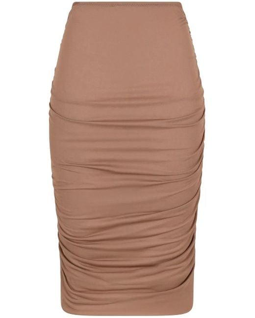 Dolce & Gabbana Brown Pencil Skirts