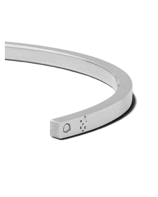 Le Gramme White 7 Grams Ribbon Bracelet