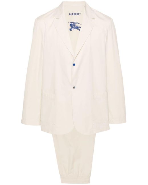 Burberry White Single-breasted Casual Suit for men