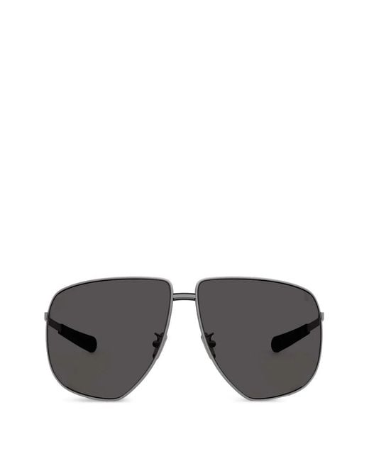 Moncler Gray Atlas Pilot-Frame Sunglasses