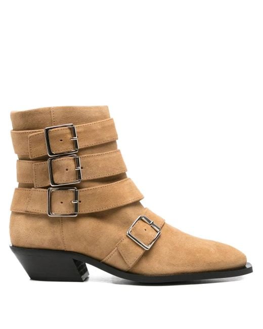 Alohas Brown 40Mm Suede Ankle Boots