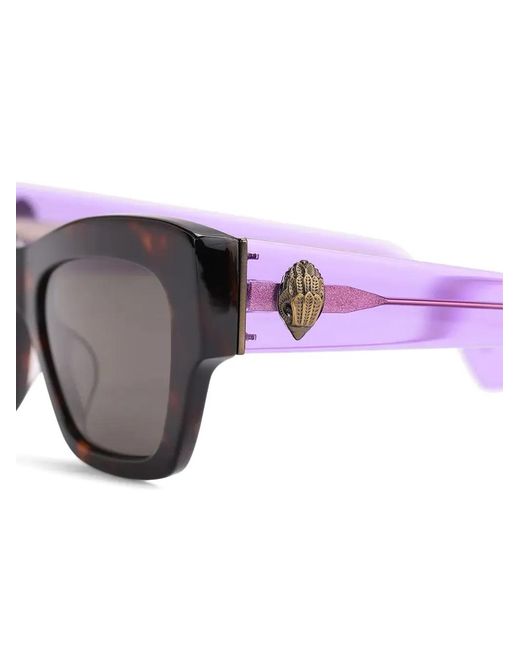 Kurt Geiger Gray Tortoiseshell-Effect Eagle Sunglasses