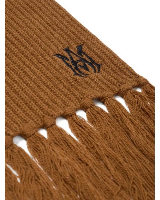 Amiri Brown Ma Scarf for men