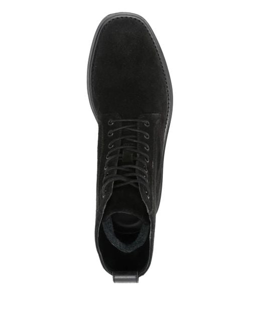 メンズ Gant レースアップ スエードブーツ Black