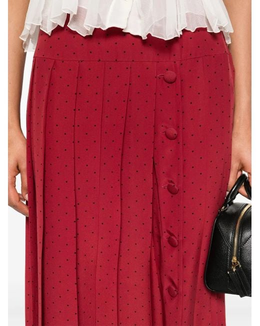 Alessandra Rich Red Skirts