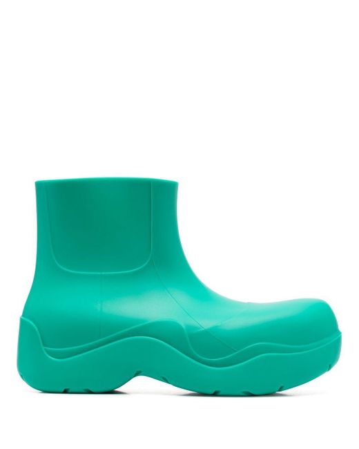 Bottega Veneta Chunky Puddle Boots in Green for Men | Lyst