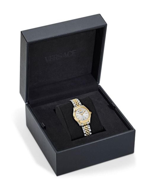 Versace Greca Time Horloge 30 Mm in het Metallic