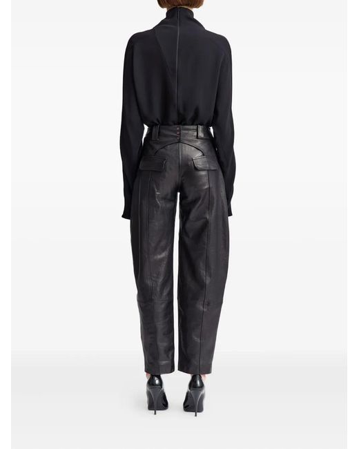 16Arlington Black Alcea Leather Trousers