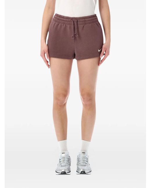 Nike Brown Drawstring-Fastening Shorts