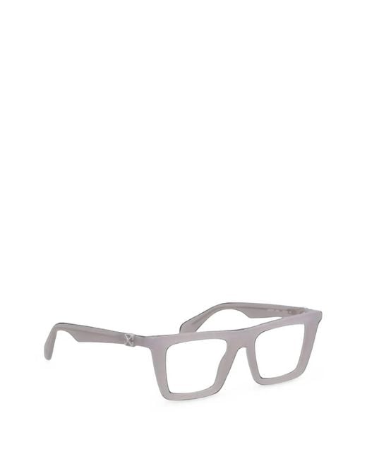 Off-White c/o Virgil Abloh White Square-Frame Optical Glasses