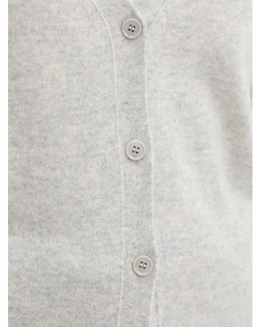 Boss Gray Buttoned V-Neck Cardigan