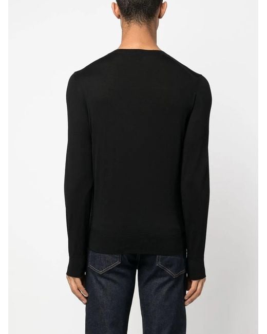 Tom Ford Black Luxurious Fine Wool Sweater for men