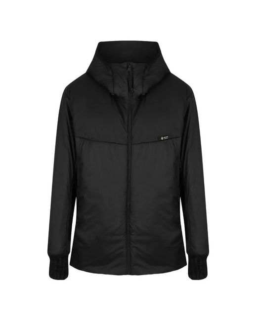 Prada Black Logo-Patch Hooded Jacket for men
