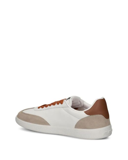 Love Moschino White Heart-Appliqué Sneakers