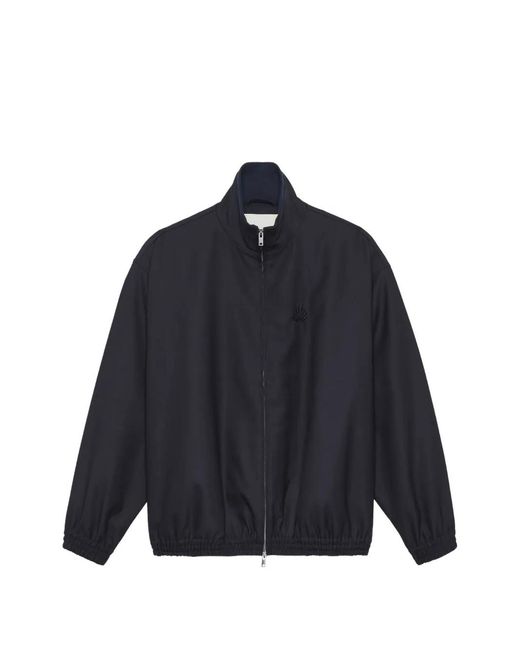 New Amsterdam Blue Logo-Embroidered Jacket for men