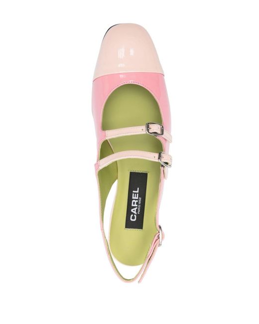 Zapatos Abricot con tacón de 20 mm CAREL PARIS de color Pink