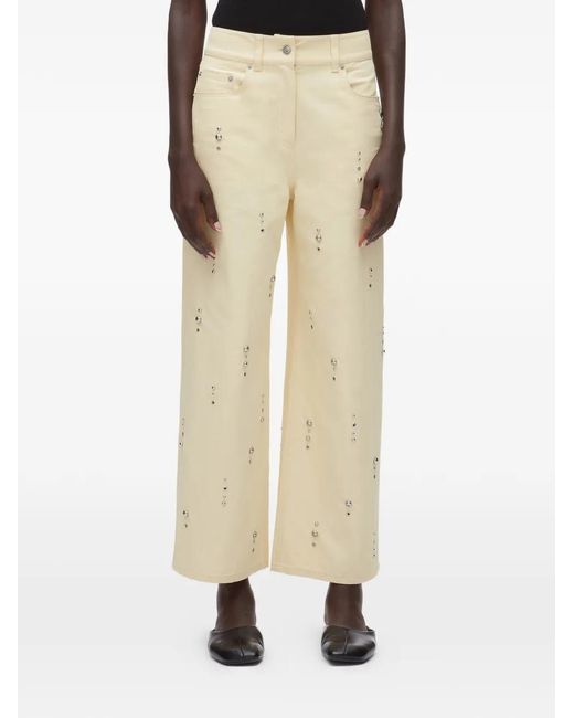 3.1 Phillip Lim Natural Studded Jeans