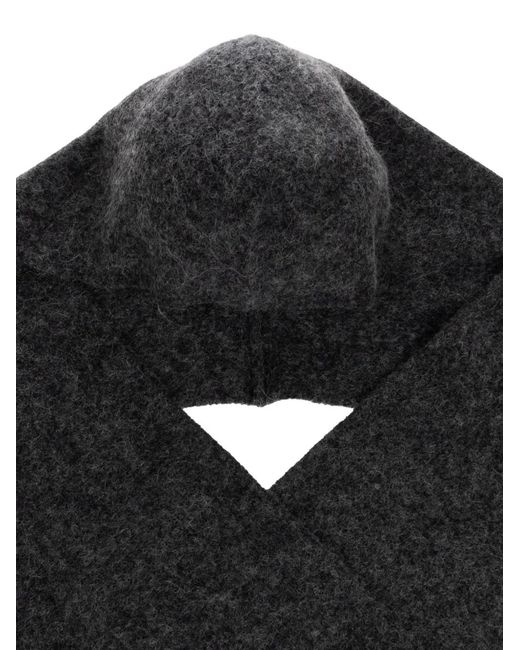 Gestuz Black Gzalpha Hooded Shawl
