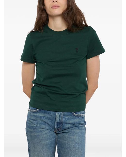 AMI Green Ami De Coeur T-Shirt
