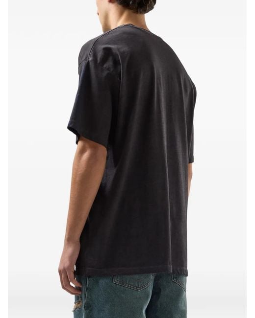 Gcds Black Skull-Print T-Shirt for men