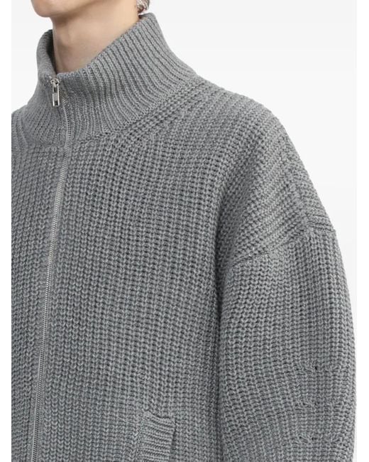 Veste Bomber Zippée À Col Montant Doublet pour homme en coloris Gray