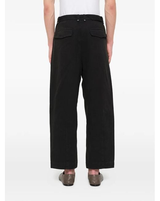 Entire studios Black Gully Straight-Leg Trousers for men