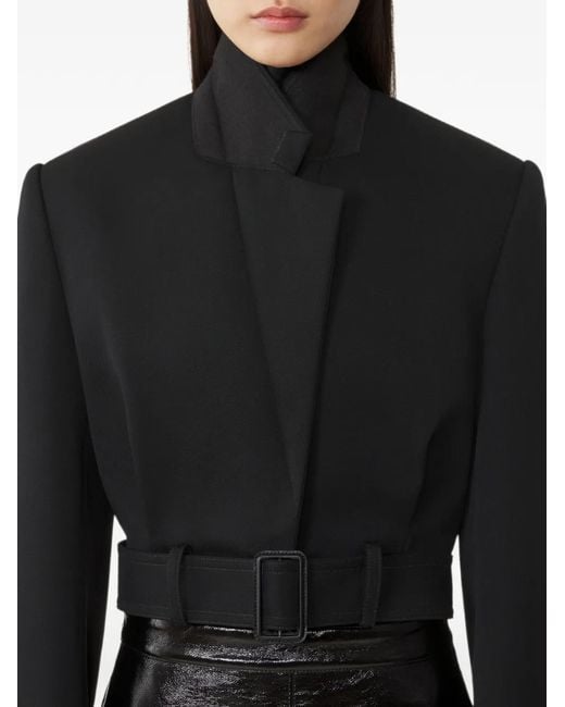 Lanvin Black Short Belted Jacket