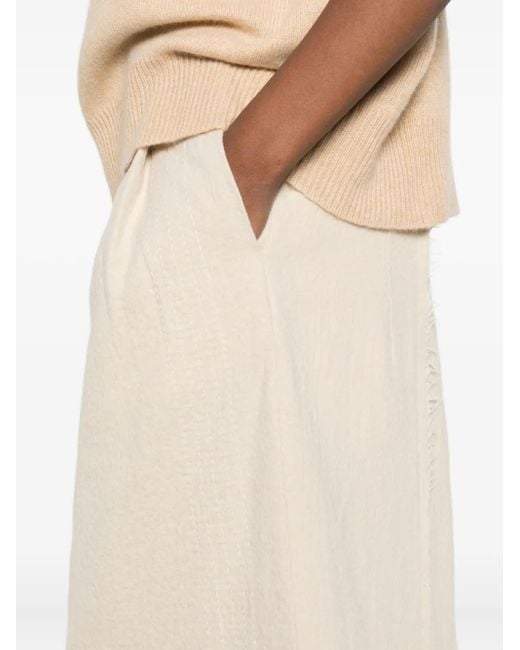 A Tentative Atelier White Virgin Wool-Blend Trousers
