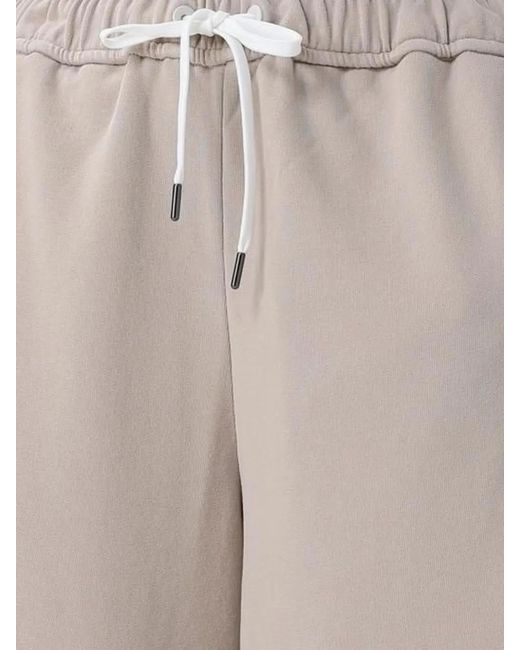 Brunello Cucinelli Natural Pantalon Ample À Lien De Resserrage