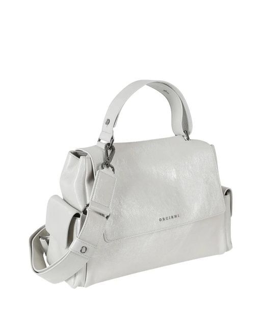 Orciani White Sveva Stark Tote Bag