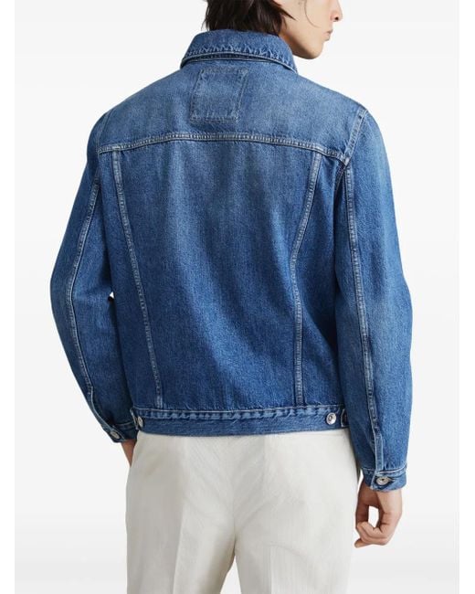 Brunello Cucinelli Blue Denim Jacket for men