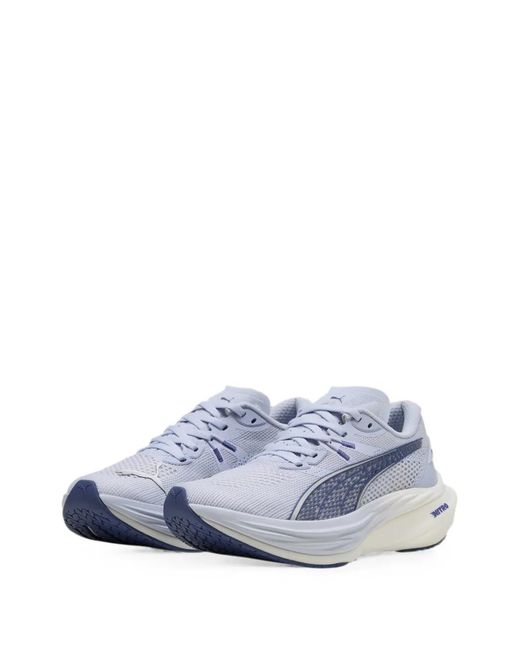 PUMA White Deviate Nitro 3 Sneakers