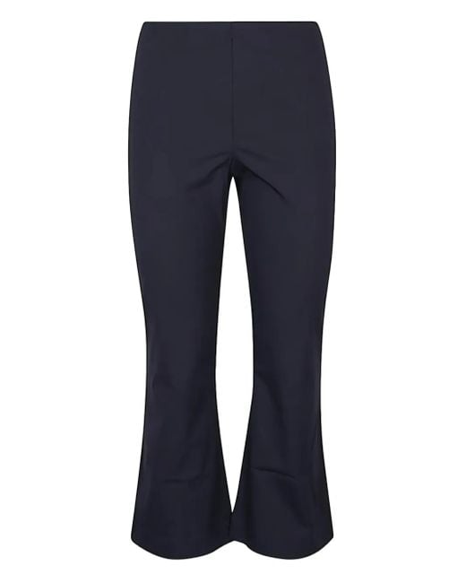 Liviana Conti Blue Cropped Trousers