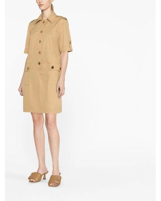 Tory Burch Camp Mini-Jurk in het Natural