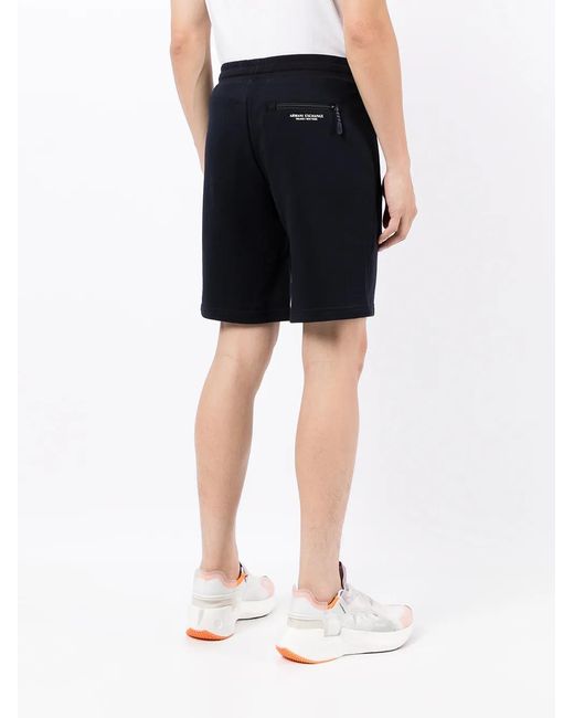 Pantalones Cortos De Chándal Con Cordones ARMANI EXCHANGE de hombre de color Blue
